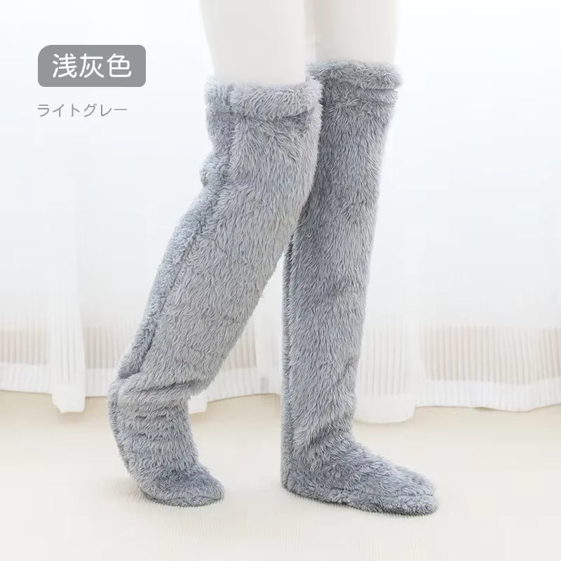 Hot Fluffy Thigh High Socks 